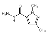 2,5-二甲基-2H-吡唑-3-羧酸肼结构式