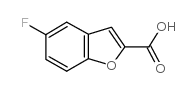 5-氟-1-苯并呋喃-2-羧酸结构式
