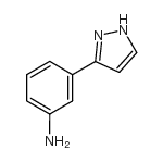3-(1H-3-吡唑基)苯胺结构式