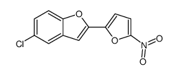 5-chloro-2-(5-nitrofuran-2-yl)-1-benzofuran结构式