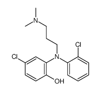 4-chloro-2-[2-chloro-N-[3-(dimethylamino)propyl]anilino]phenol结构式