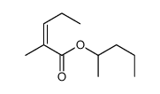 pentan-2-yl 2-methylpent-2-enoate结构式