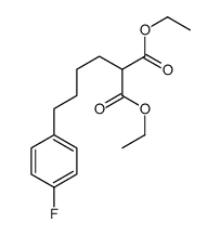 diethyl 2-[4-(4-fluorophenyl)butyl]propanedioate结构式