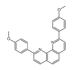 2,9-bis(4-methoxyphenyl)-1,10-phenanthroline结构式