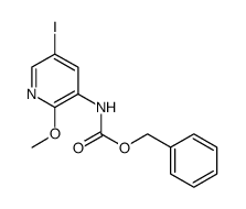Carbamic acid, N-(5-iodo-2-methoxy-3-pyridinyl)-, phenylmethyl ester结构式