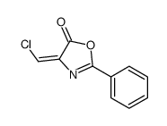 4-(chloromethylidene)-2-phenyl-1,3-oxazol-5-one结构式