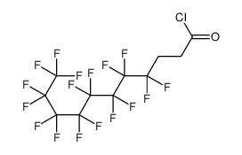 4,4,5,5,6,6,7,7,8,8,9,9,10,10,11,11,11-十七氟十一酰氯结构式