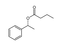 Butanoic acid, (1R)-1-phenylethyl ester结构式