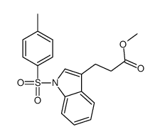 methyl 3-[1-(4-methylphenyl)sulfonylindol-3-yl]propanoate结构式