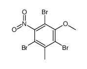 1,3,5-tribromo-2-methoxy-4-methyl-6-nitrobenzene结构式