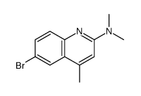 6-bromo-N,N,4-trimethylquinolin-2-amine结构式