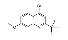 4-bromo-7-Methoxy-2(trifluoromethyl)quinoline结构式