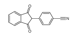 4-(1,3-dioxoinden-2-yl)benzonitrile结构式