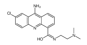 9-amino-7-chloro-N-[2-(dimethylamino)ethyl]acridine-4-carboxamide结构式