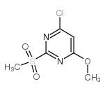 4-氯-6-甲氧基-2-甲磺酰基嘧啶结构式
