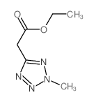 2H-Tetrazole-5-aceticacid, 2-methyl-, ethyl ester结构式