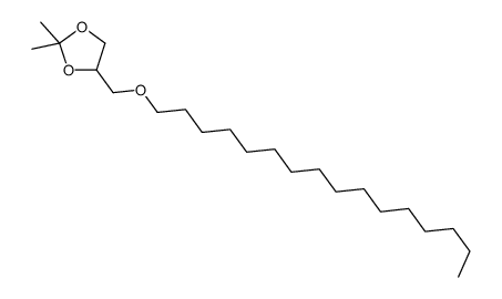4-(hexadecoxymethyl)-2,2-dimethyl-1,3-dioxolane结构式