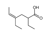 2,4-diethylhex-4-enoic acid结构式