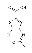 4-acetamido-5-chlorothiophene-2-carboxylic acid结构式