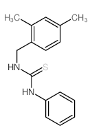 1-[(2,4-dimethylphenyl)methyl]-3-phenyl-thiourea结构式