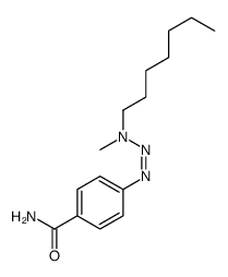 4-[[heptyl(methyl)amino]diazenyl]benzamide结构式