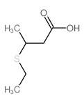 Butanoic acid,3-(ethylthio)-结构式