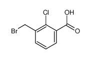 3-(bromomethyl)-2-chlorobenzoic acid结构式
