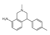 2-methyl-4-(4-methylphenyl)-3,4-dihydro-1H-isoquinolin-8-amine结构式