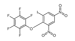 1,2,3,4,5-pentafluoro-6-(2-iodo-4,6-dinitrophenoxy)benzene结构式