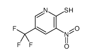 3-nitro-5-(trifluoromethyl)pyridine-2-thiol结构式
