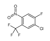1-chloro-2-fluoro-4-nitro-5-(trifluoromethyl)benzene结构式