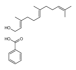 benzoic acid,3,7,11-trimethyldodeca-2,6,10-trien-1-ol结构式