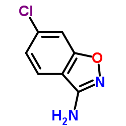 6-氯-(9ci)-1,2-苯异噁唑-3-胺结构式
