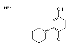 2-(thian-1-ium-1-yl)benzene-1,4-diol,bromide结构式