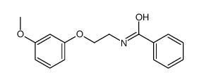 N-[2-(3-methoxyphenoxy)ethyl]benzamide结构式