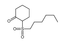 2-hexylsulfonylcyclohexan-1-one结构式