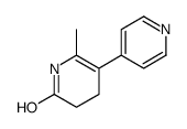 6-methyl-5-pyridin-4-yl-3,4-dihydro-1H-pyridin-2-one结构式