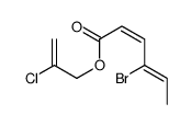 2-chloroprop-2-enyl 4-bromohexa-2,4-dienoate结构式