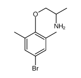 2-Propanamine, 1-(4-bromo-2,6-dimethylphenoxy)结构式