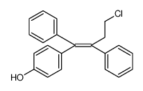 Phenol, 4-[(1Z)-4-chloro-1,2-diphenyl-1-buten-1-yl]结构式