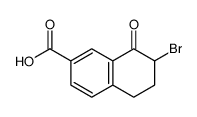 7-bromo-8-oxo-6,7-dihydro-5H-naphthalene-2-carboxylic acid结构式