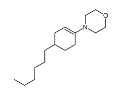 4-(4-hexylcyclohexen-1-yl)morpholine结构式