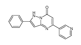 2-phenyl-5-pyridin-3-yl-1H-pyrazolo[1,5-a]pyrimidin-7-one结构式