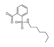 N-hexyl-2-nitrobenzenesulfonamide结构式