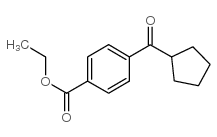 4-CARBOETHOXYPHENYL CYCLOPENTYL KETONE结构式