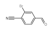 3-溴-4-氰基苯甲醛结构式