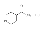 1-(4-哌啶基)乙酮盐酸盐结构式