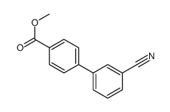 3-氰基-[1,1-联苯]-4-羧酸甲酯结构式