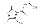 1H-Pyrrole-2-carboxylicacid, 4-bromo-3-methyl-, ethyl ester结构式