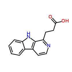 BETA-咔啉-1-丙酸结构式